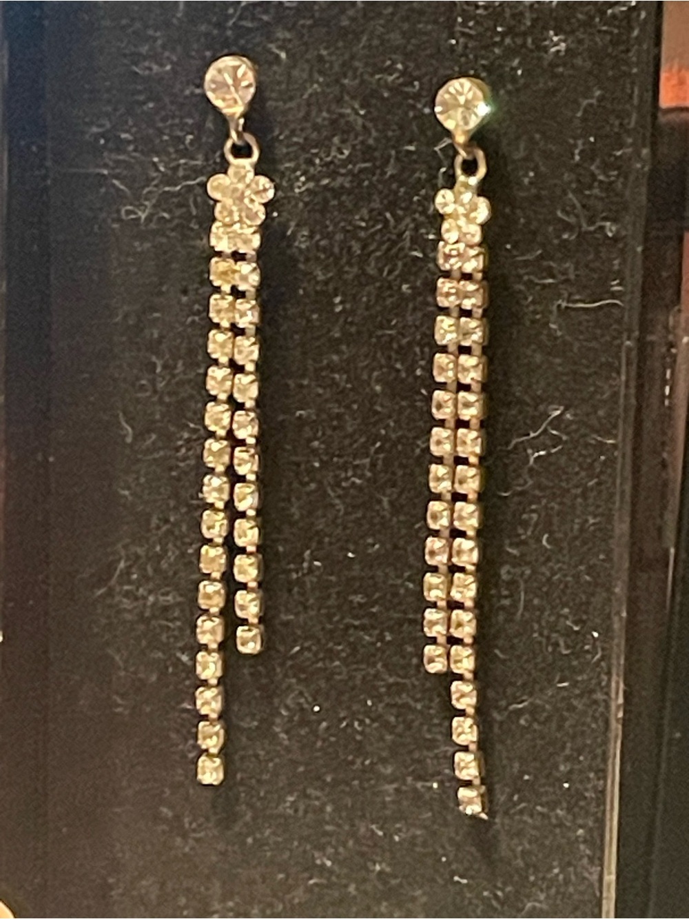 Kérastase Drop Earrings Made with Swarovski Elements- Silver Tone